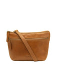 Aberdeen Crossbody leather bag front wt