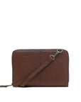 Ayo - leather bag front brown