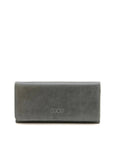 Gray wallet with 'ZEMP' branding on a white background