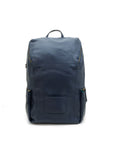Blue backpack on a white background