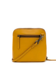 Yellow crossbody bag on a white background