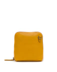 Yellow wallet on a white background