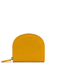 Yellow wallet with 'ZEMP' branding on a white background