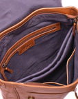 Munich 13" - backpack leather bag inside