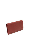 Nicole - leather purse side red