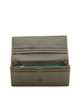 Nicole - leather purse open taupe