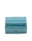 Nicole - leather purse open turquoise old