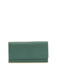 Nicole leather purse front turquoise