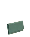 Nicole leather purse side turquoise