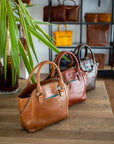 Opera - crossbody handbag leather bag mood image showroom