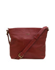 Orlando - crossbody leather bag front red