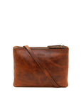 Paddington crossbody leather bag front chestnut