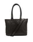 Paisley crossbody handbag leather bag front black
