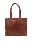 Paisley crossbody handbag leather bag back chestnut
