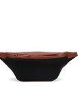 Pellegrino M - leather moonbag back chestnut