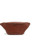 Pellegrino M - leather moonbag front chestnut