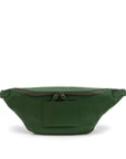 Green waist bag on a white background