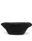 Pellegrino M - leather moonbag front black