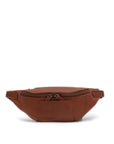 Pellegrino S - leather bag - front chestnut