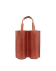 Picnic 2 - leather bag wine carrier front chestnut