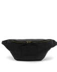 Pellegrino M - leather moonbag front black