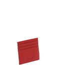 Rio - leather wallet card holder side coral