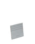 Rio - leather wallet card holder side silver