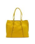 Yellow tote bag on a white background