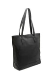 Shopper - tote leather bag side black