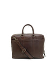 Supernova 15" - Laptop leather bag front brown