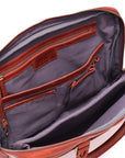 Supernova XL Laptop leather bag inside