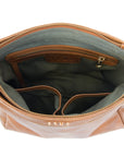 Vancouver crossbody leather bag inside