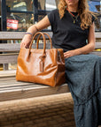 Vivian L - Handbag leather bag mood image bench