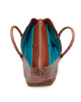 Vivian L Handbag leather bag inside closed