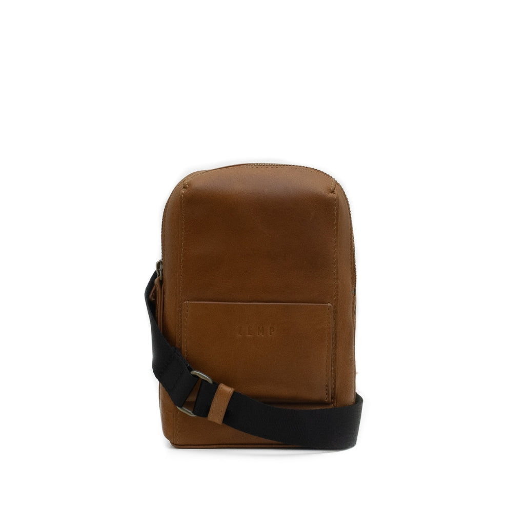 Wembley crossbody leather bag front wt