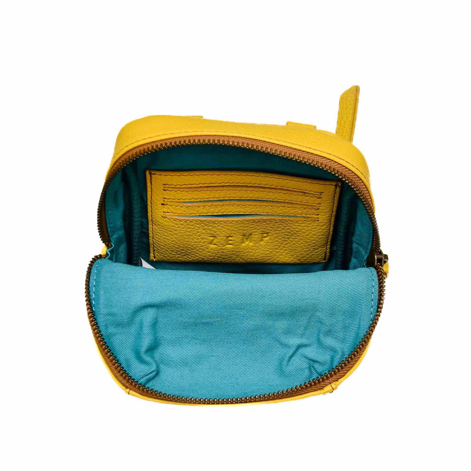 Wembley crossbody leather bag inside