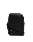 Wembley crossbody leather bag front black