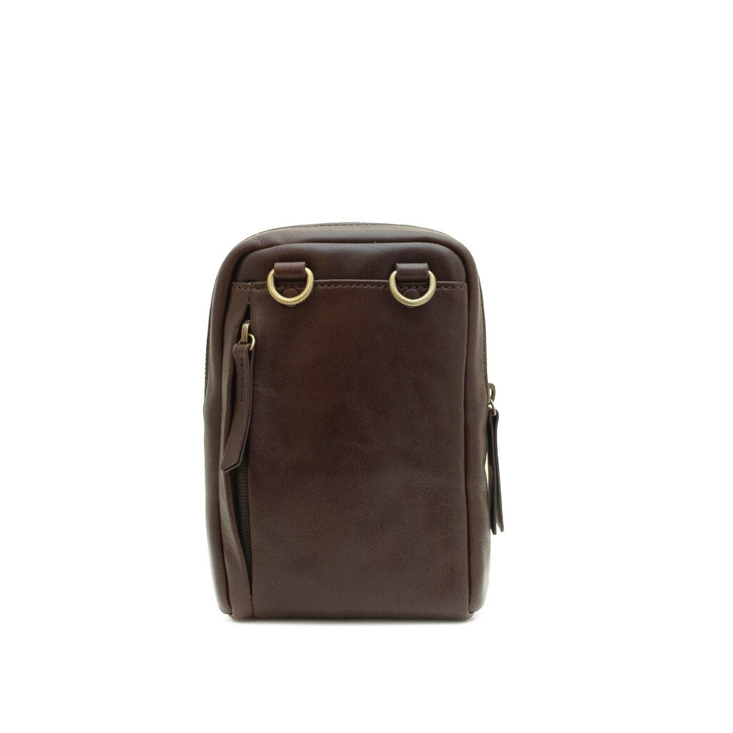 Wembley crossbody leather bag back wb
