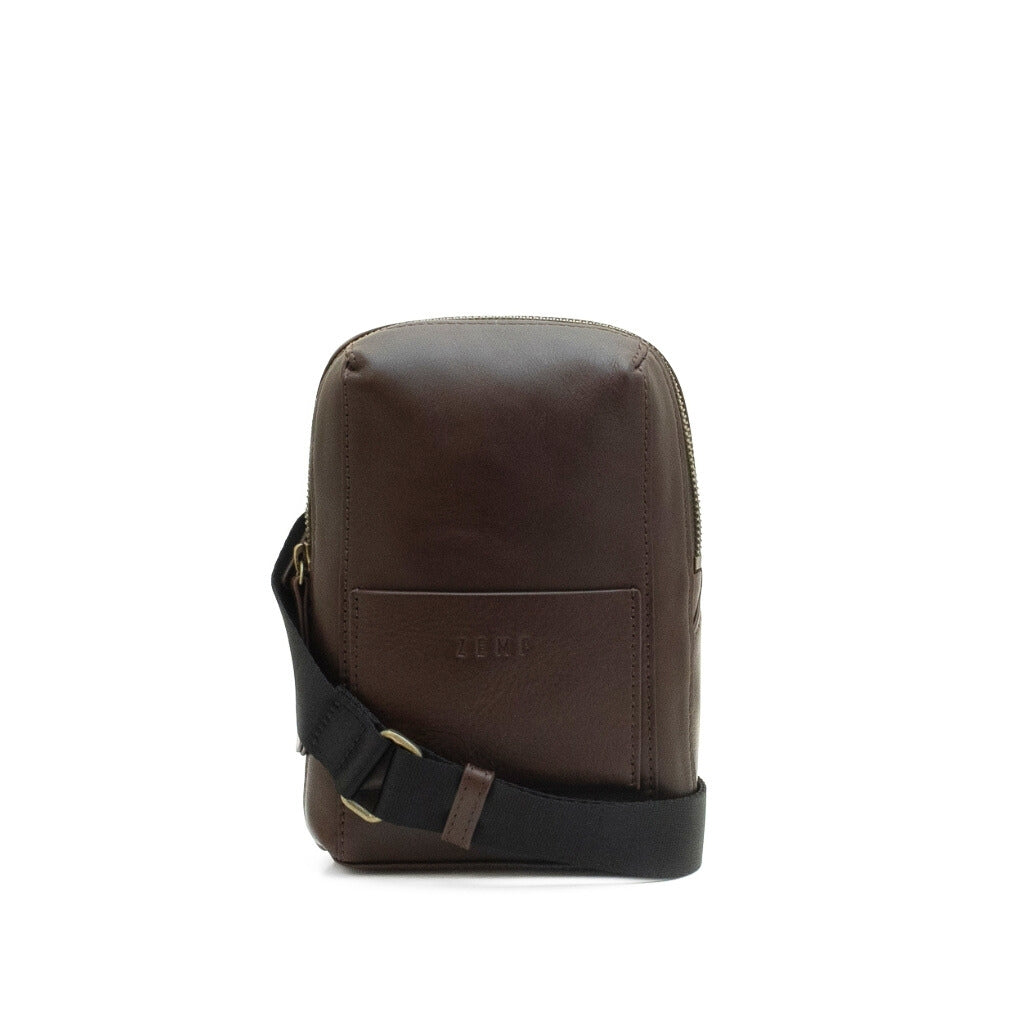 Wembley crossbody leather bag front wb