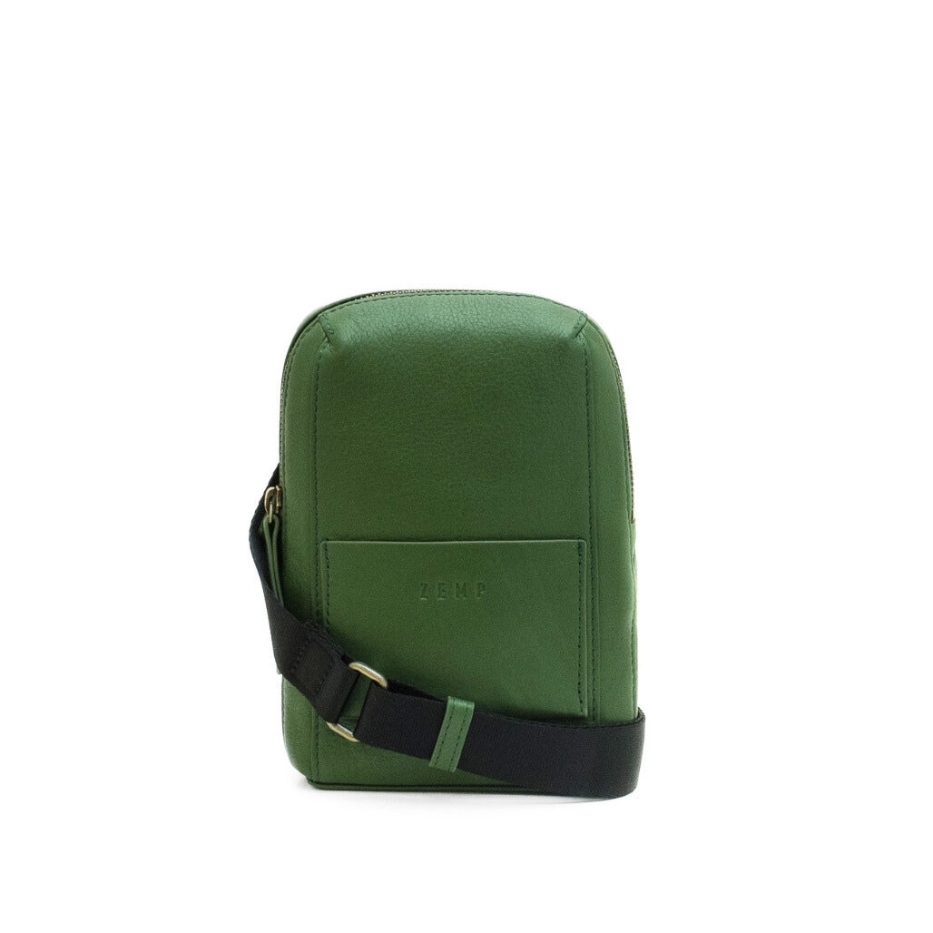 Wembley crossbody leather bag front fg