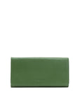 Green wallet on a white background
