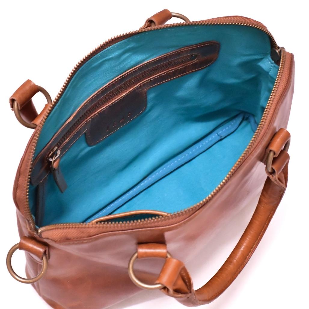 Isabella - leather bag inside left