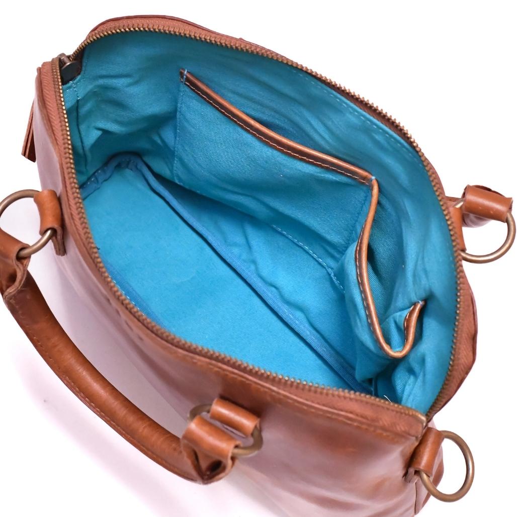 Isabella - leather bag inside right