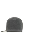 Gray wallet with 'ZEMP' branding on a white background