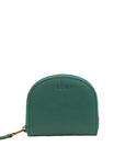 Green wallet with 'Zemp' branding on a white background