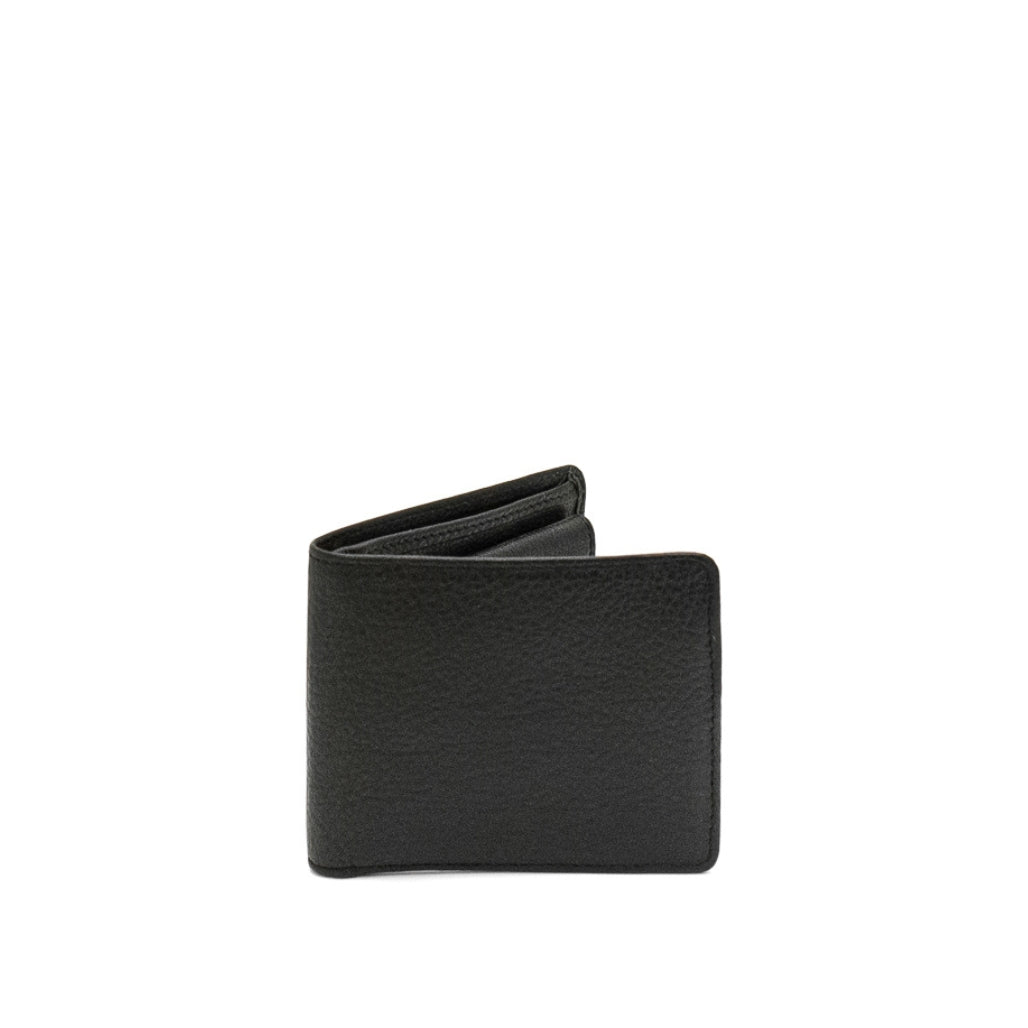 Max - leather wallet front black