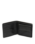 Max - leather wallet open black