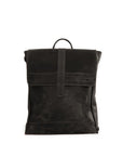 Munich 13" - backpack leather bag front black
