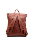 Munich 13" - backpack leather bag back chestnut