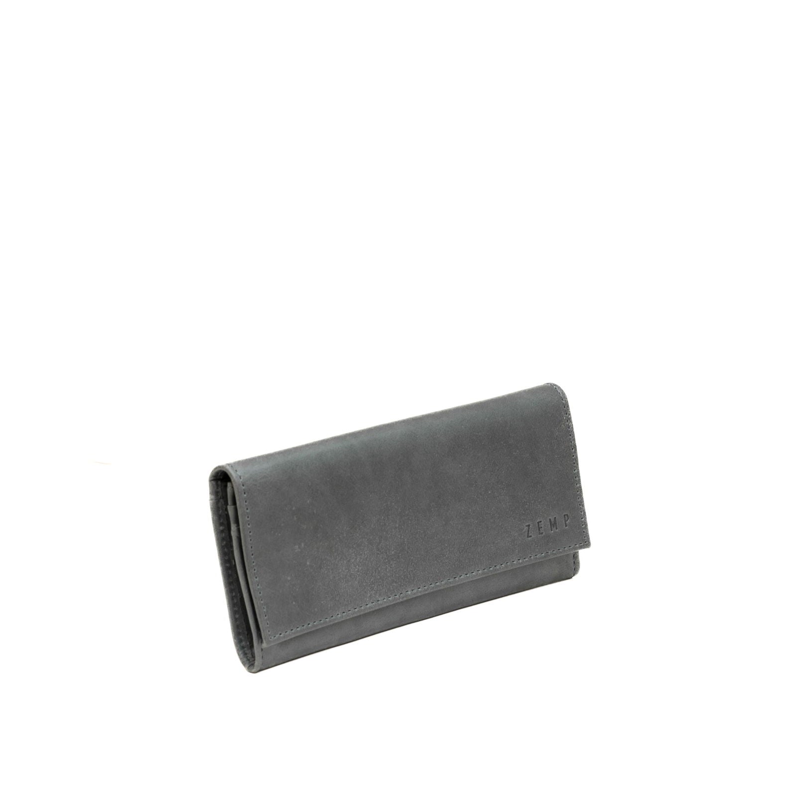 Nicole - leather purse side grey